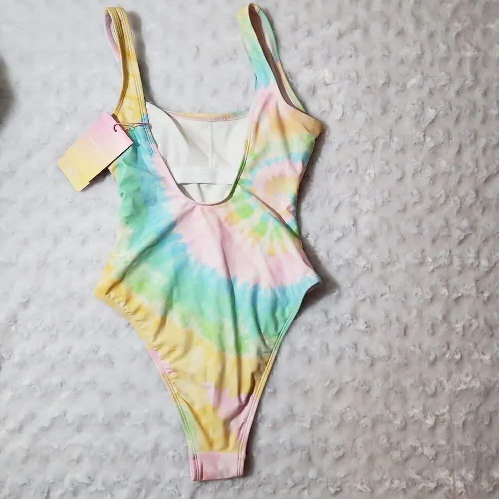 Stoney Clover Lane x Target XXS tie dye swimsuit